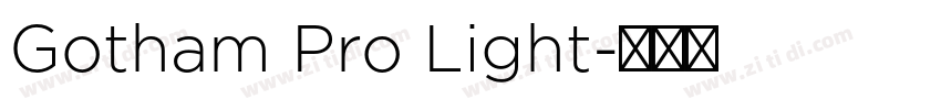 Gotham Pro Light字体转换